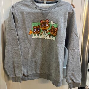 Animal Crossing Grey Crewneck Sweatshirt Small